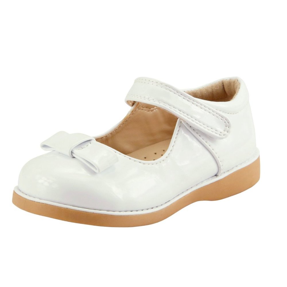 The Doll Maker Girl Cute Mary Jane Flats - School Dress Shoes - White